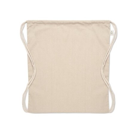 Sac shopping  en coton recyclé personnalisé - CABETRI Matières : coton recyclé Couleurs : beige personnalisable avec votre logo