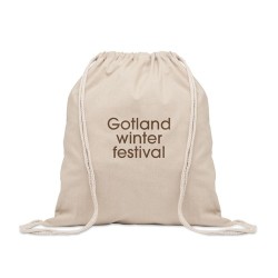 Sac shopping  en coton recyclé personnalisé - CABETRI Matières : coton recyclé Couleurs : beige cadeau entreprise pas cher