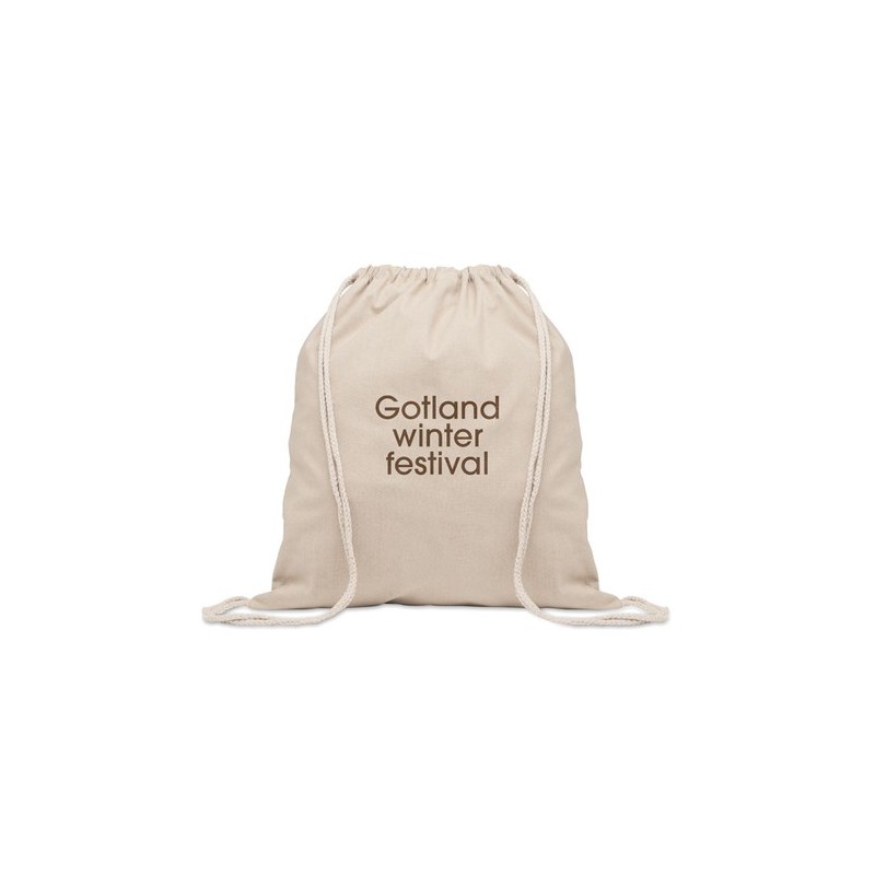 Sac shopping  en coton recyclé personnalisé - CABETRI Matières : coton recyclé Couleurs : beige cadeau entreprise pas cher