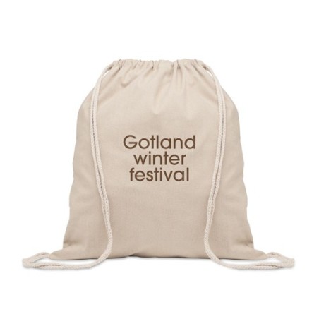 Sac shopping  en coton recyclé personnalisé - CABETRI Matières : coton recyclé Couleurs : beige cadeau entreprise pas cher