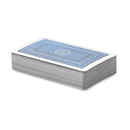 Cartes à jouer personnalisées et publicitaires - Aruba Matières : papier Couleurs : bleu