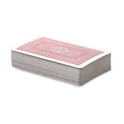 Cartes à jouer personnalisées et publicitaires - Aruba Matières : papier Couleurs : rouge personnalisable avec votre logo