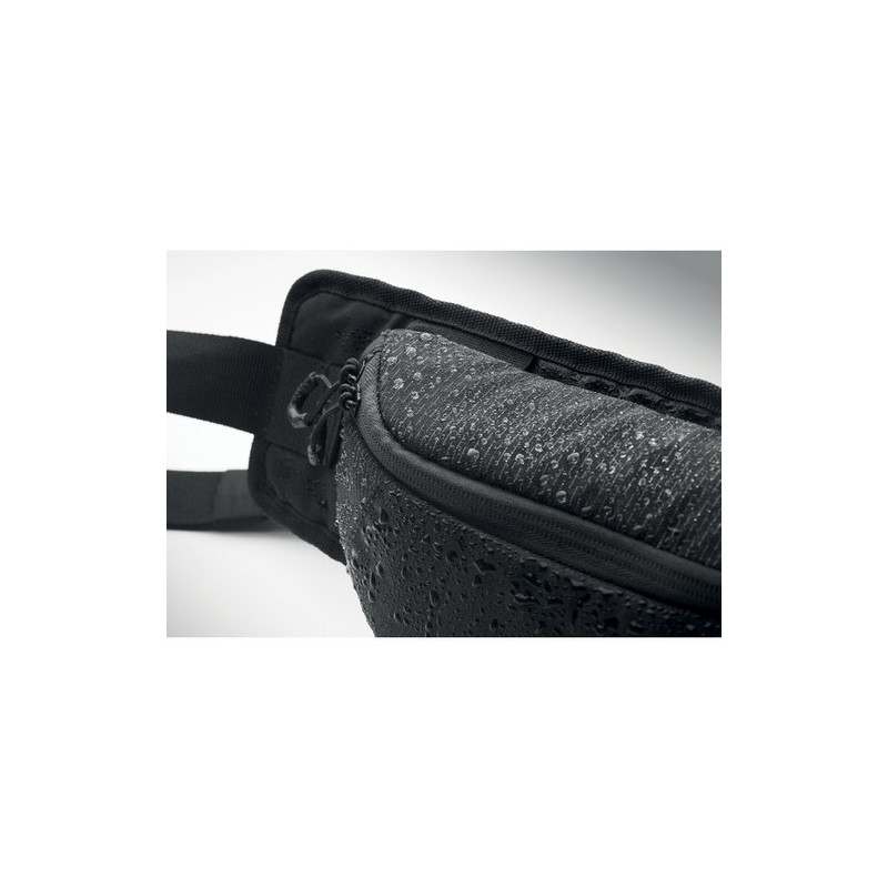 Sac banane  en nylon 420D - NYKO Couleurs : noir personnalisable avec votre logo