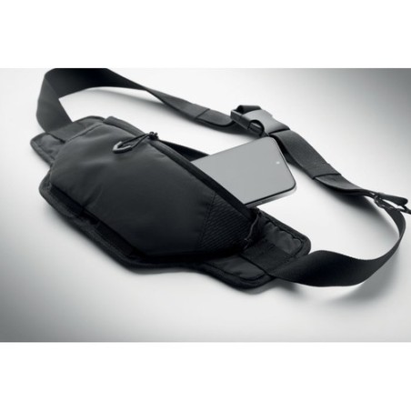 Sac banane  en nylon 420D - NYKO Couleurs : noir goodies publicitaire événementiel
