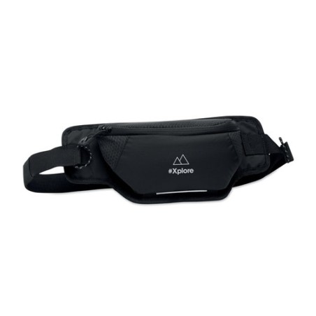Sac banane  en nylon 420D - NYKO Couleurs : noir impression haute définition