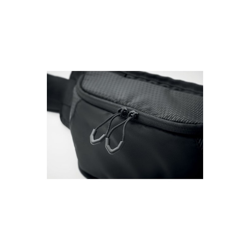Sac banane  en nylon 420D - NYKO Couleurs : noir impression logo haute qualité