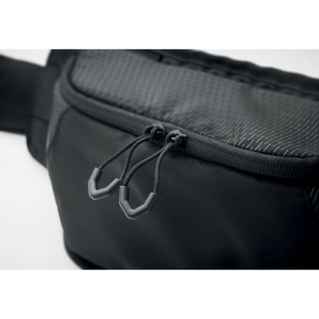 Sac banane  en nylon 420D - NYKO Couleurs : noir impression logo haute qualité
