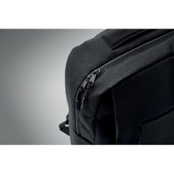 Sac à dos  RPET pour ordinateur personnalisé AKRAOS Matières : PET recyclé Couleurs : noir 2