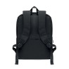Sac à dos  RPET pour ordinateur personnalisé AKRAOS Matières : PET recyclé Couleurs : noir marquage couleur éclatante