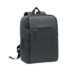 Sac à dos  RPET pour ordinateur personnalisé AKRAOS Matières : PET recyclé Couleurs : noir 2