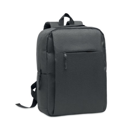 Sac à dos  RPET pour ordinateur personnalisé AKRAOS Matières : PET recyclé Couleurs : pierre personnalisable avec votre logo