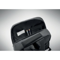 Sac à dos  RPET pour ordinateur personnalisé AKRAOS Matières : PET recyclé Couleurs : pierre cadeau collaborateur premium
