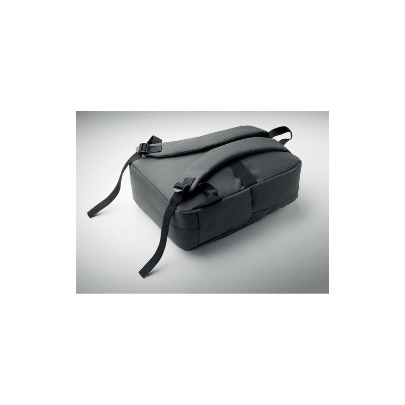 Sac à dos  RPET pour ordinateur personnalisé AKRAOS Matières : PET recyclé Couleurs : pierre goodies entreprise design