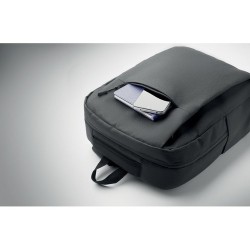 Sac à dos  RPET pour ordinateur personnalisé AKRAOS Matières : PET recyclé Couleurs : pierre objet publicitaire robuste
