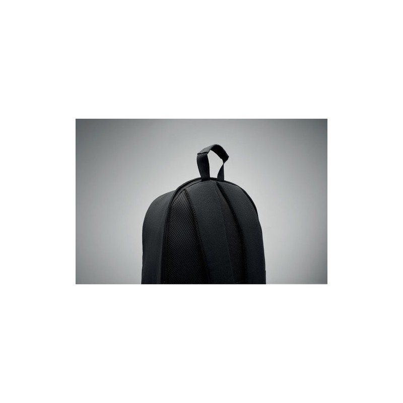 Sac à dos  et pratique 15" personnalisé KOPER BACK Matières : coton recyclé Couleurs : noir personnalisable avec votre logo