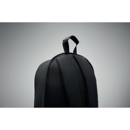 Sac à dos  et pratique 15" personnalisé KOPER BACK Matières : coton recyclé Couleurs : noir personnalisable avec votre logo
