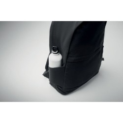 Sac à dos  et pratique 15" personnalisé KOPER BACK Matières : coton recyclé Couleurs : noir cadeau entreprise pas cher