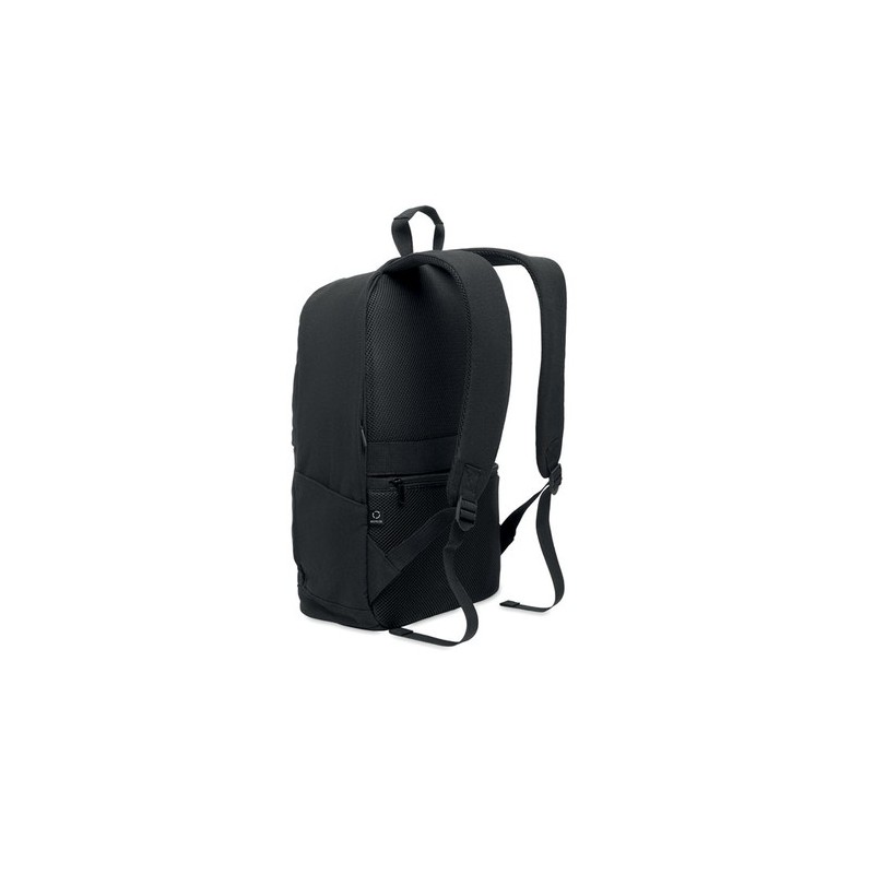 Sac à dos  et pratique 15" personnalisé KOPER BACK Matières : coton recyclé Couleurs : noir goodies publicitaire événementiel