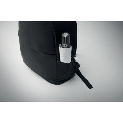 Sac à dos  et pratique 15" personnalisé KOPER BACK Matières : coton recyclé Couleurs : noir marquage laser ultra précis