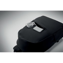 Sac à dos  et pratique 15" personnalisé KOPER BACK Matières : coton recyclé Couleurs : noir objet promotionnel éco-responsable
