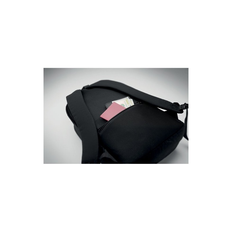 Sac à dos  et pratique 15" personnalisé KOPER BACK Matières : coton recyclé Couleurs : noir cadeau collaborateur premium