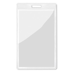 Badge Publicitaire Personnalisé 7,5x12,5cm - BADGO Matières : PVC Couleurs : transparent 2