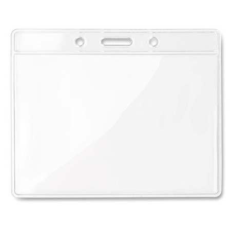 Badge Événement Personnalisé 10x8 cm - BADGY Matières : PVC Couleurs : transparent