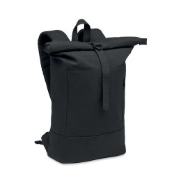 Sac à dos personnalisé  pour ordinateur 15' KOPER ROLL Matières : coton recyclé Couleurs : noir