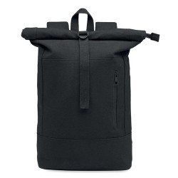 Sac à dos personnalisé  pour ordinateur 15' KOPER ROLL Matières : coton recyclé Couleurs : noir 2