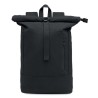 Sac à dos personnalisé  pour ordinateur 15' KOPER ROLL Matières : coton recyclé Couleurs : noir personnalisable avec votre logo