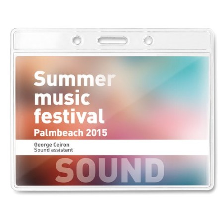 Badge Publicitaire 10x8 cm BADGY - Personnalisez-le !