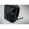 Sac à dos personnalisé  pour ordinateur 15' KOPER ROLL Matières : coton recyclé Couleurs : noir cadeau entreprise pas cher