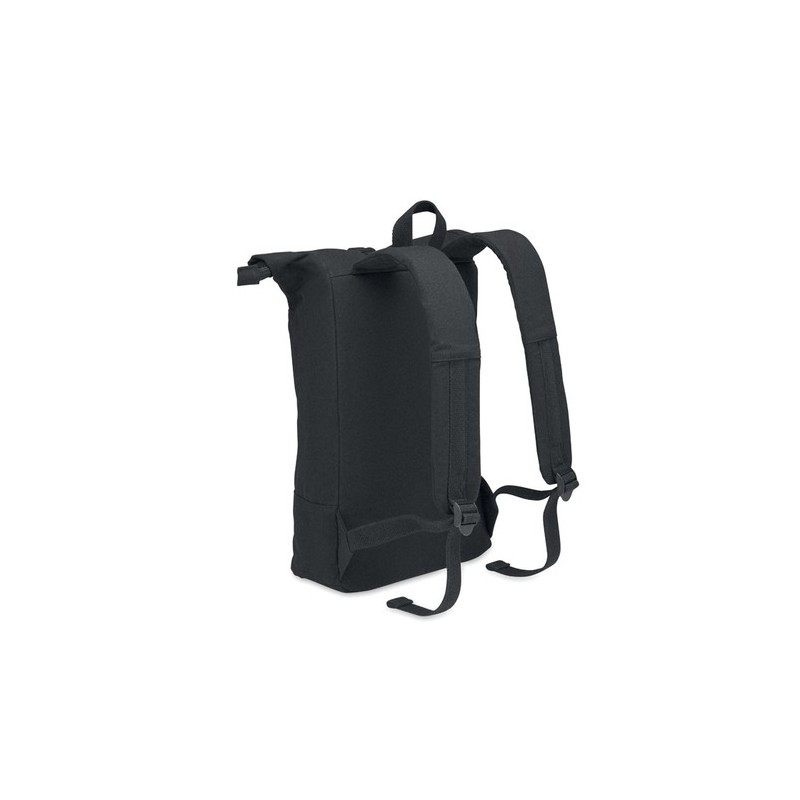 Sac à dos personnalisé  pour ordinateur 15' KOPER ROLL Matières : coton recyclé Couleurs : noir impression haute définition