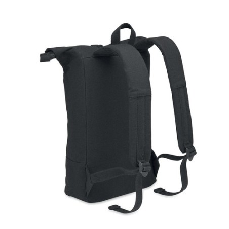 Sac à dos personnalisé  pour ordinateur 15' KOPER ROLL Matières : coton recyclé Couleurs : noir impression haute définition