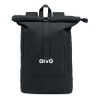 Sac à dos personnalisé  pour ordinateur 15' KOPER ROLL Matières : coton recyclé Couleurs : noir marquage laser ultra précis