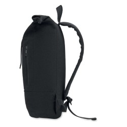 Sac à dos personnalisé  pour ordinateur 15' KOPER ROLL Matières : coton recyclé Couleurs : noir cadeau collaborateur premium