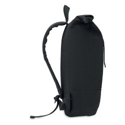 Sac à dos personnalisé  pour ordinateur 15' KOPER ROLL Matières : coton recyclé Couleurs : noir personnalisation rapide en Franc