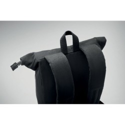 Sac à dos personnalisé  pour ordinateur 15' KOPER ROLL Matières : coton recyclé Couleurs : noir accessoire événementiel unique