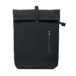 Sac à dos personnalisé  pour ordinateur 15' KOPER ROLL Matières : coton recyclé Couleurs : noir impression logo haute qualité