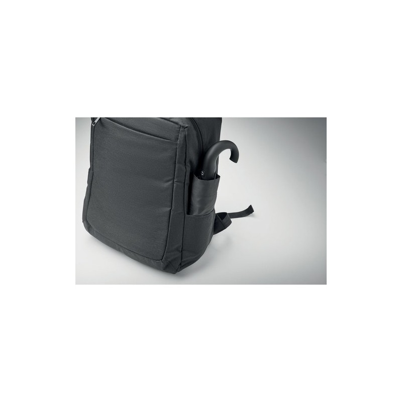 Sac à dos  en RPET 600D personnalisable pas cher - DALVIK Matières : PET recyclé Couleurs : noir cadeau entreprise pas cher
