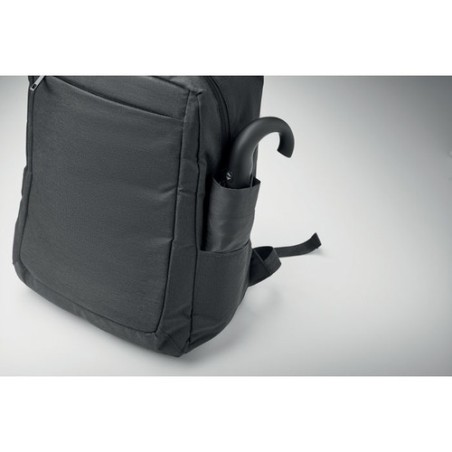 Sac à dos  en RPET 600D personnalisable pas cher - DALVIK Matières : PET recyclé Couleurs : noir cadeau entreprise pas cher