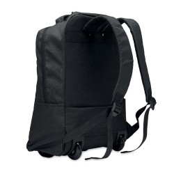 Sac à dos  en RPET 600D personnalisable pas cher - DALVIK Matières : PET recyclé Couleurs : noir impression haute définition