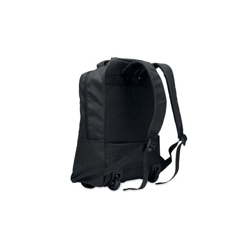 Sac à dos  en RPET 600D personnalisable pas cher - DALVIK Matières : PET recyclé Couleurs : noir impression haute définition
