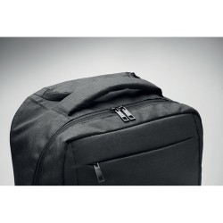 Sac à dos  en RPET 600D personnalisable pas cher - DALVIK Matières : PET recyclé Couleurs : noir personnalisation rapide en Fran