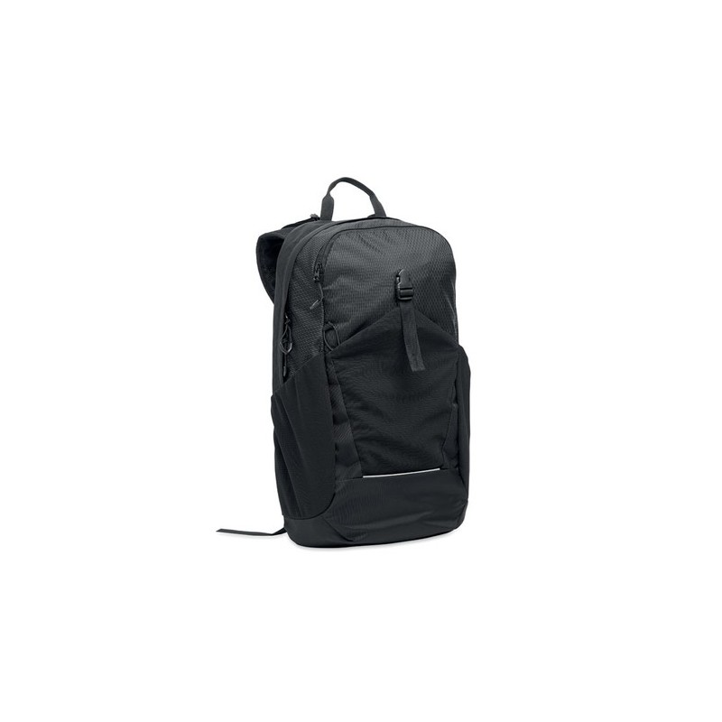 Sac à dos de randonnée personnalisé 18L  BAGGA Matières : PET Couleurs : noir