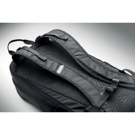Sac à dos de randonnée personnalisé 18L  BAGGA Matières : PET Couleurs : noir personnalisable avec votre logo