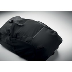 Sac à dos de randonnée personnalisé 18L  BAGGA Matières : PET Couleurs : noir objet promotionnel éco-responsable