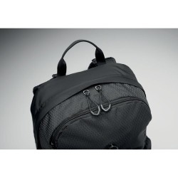 Sac à dos de randonnée personnalisé 18L  BAGGA Matières : PET Couleurs : noir personnalisation rapide en France