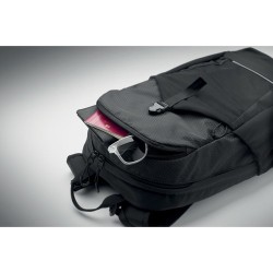 Sac à dos de randonnée personnalisé 18L  BAGGA Matières : PET Couleurs : noir impression logo haute qualité