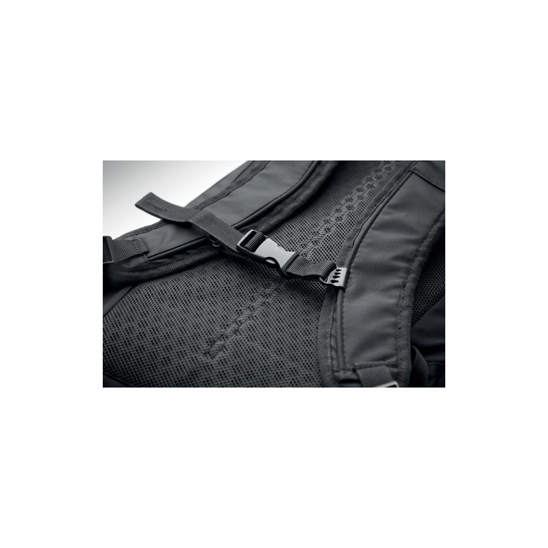 Sac à dos de randonnée personnalisé 18L  BAGGA Matières : PET Couleurs : noir cadeau client original
